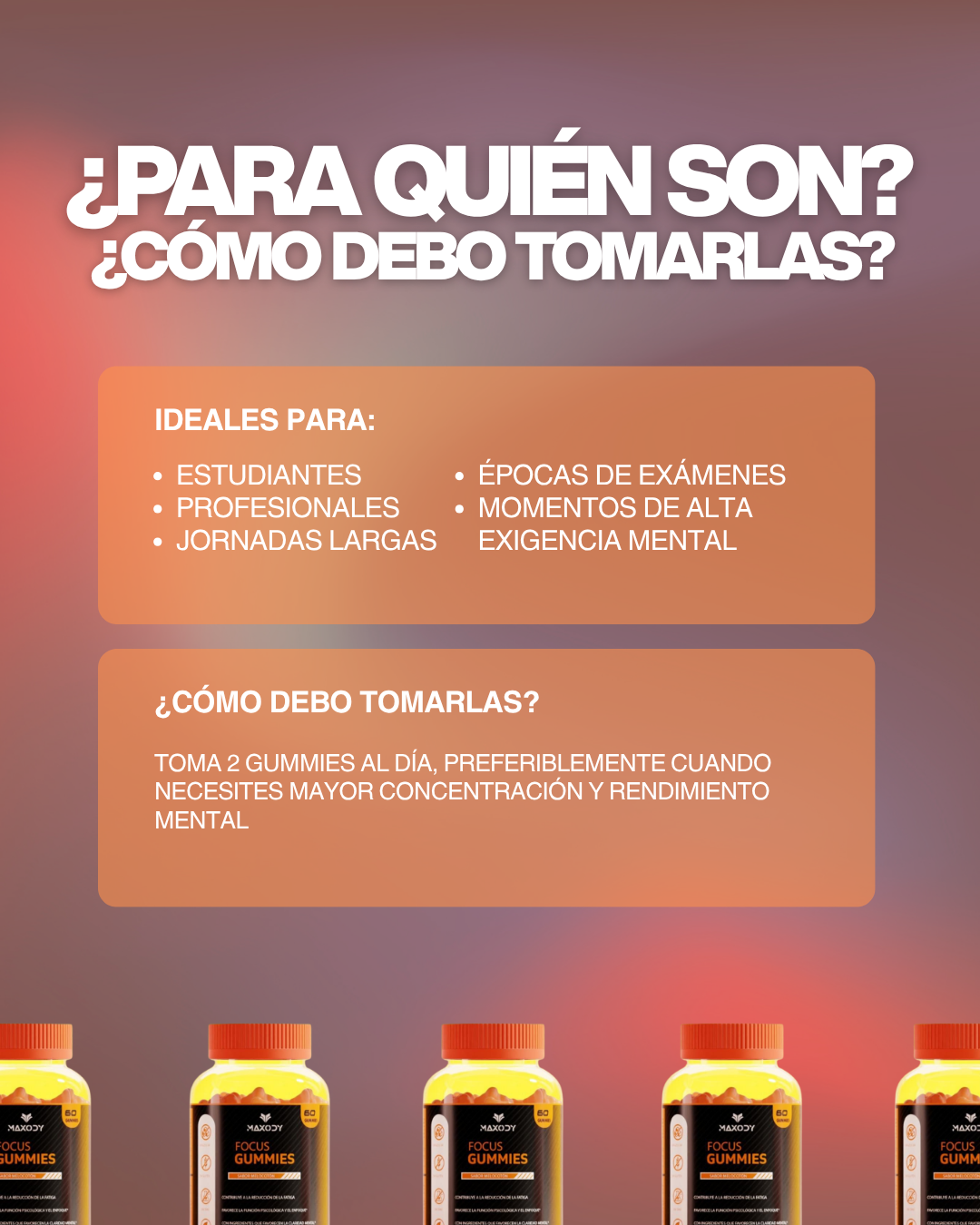 Focus Gummies para la Concentración y Memoria