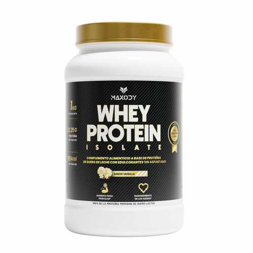 Whey Protein Isolate Vainilla 1kg — 89% Proteína Pura