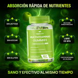 Multivitaminas Gummies MAXODY - 12 vitaminas y minerales sabor manzana - Imagen 2