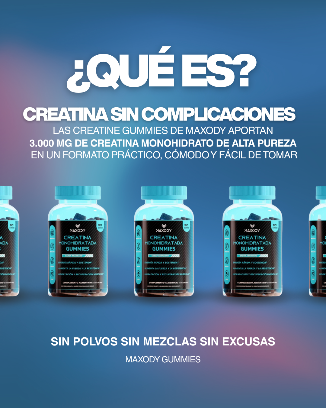 Gummies de creatina monohidratada