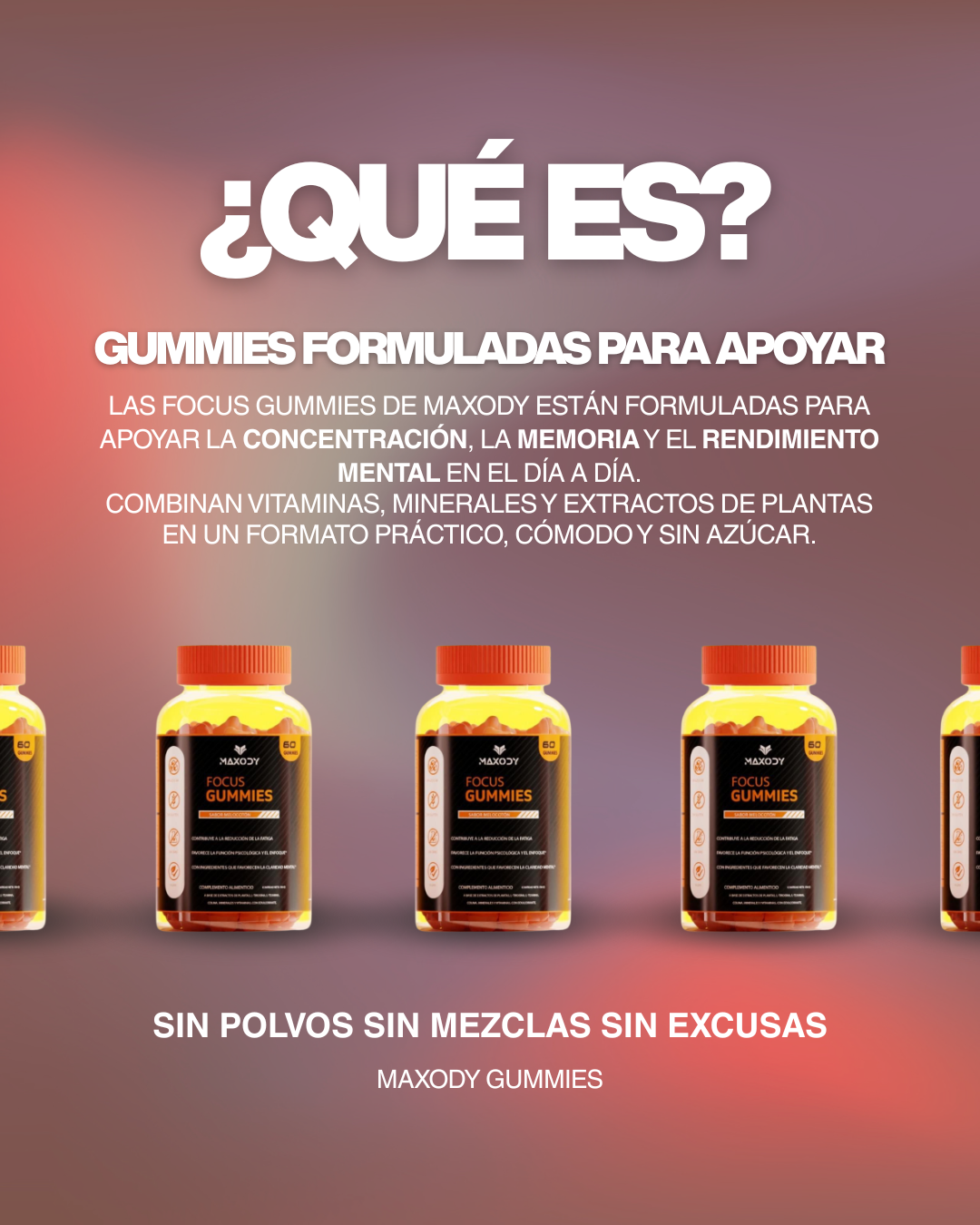 Focus Gummies para la Concentración y Memoria