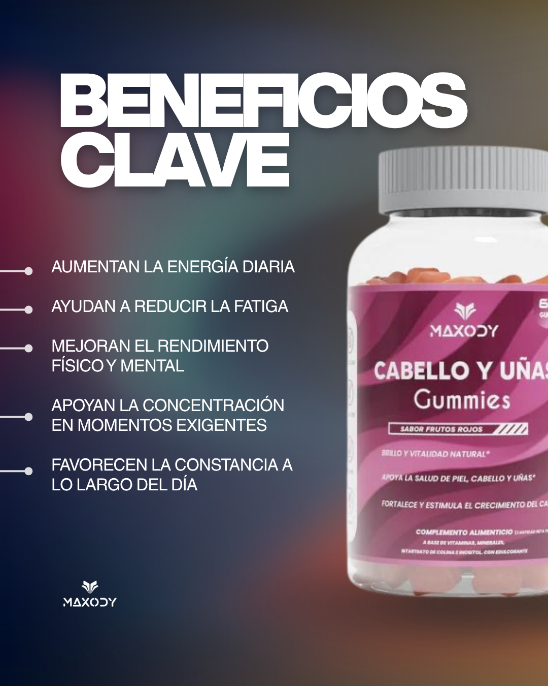 Cabello y Uñas Gummies