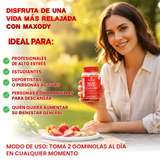 Relax Gummies Ashwagandha MAXODY - Anti-estrés natural 60 gummies - Imagen 6